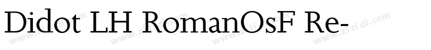 Didot LH RomanOsF Re字体转换